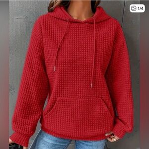 Trending Quilted Hooded Sweatshirt